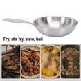 thumbnail image 4 of 304 Stainless Steel Multi Layer Wok Stir Fry Pan with Non Stick Coating and Detachable Handle Compatible with Induction, Gas, Electric Ceramic, and Halogen Stoves, 4 of 7