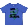 thumbnail image 3 of Inktastic I Wear Teal for My Grandma Ovarian Cancer Awareness Boys or Girls Toddler T-Shirt, 3 of 5