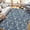 Blue, variant on Vintage Farmhouse Runner Rug 2x6 Washable Hallway Runner with Non Slip TPR Rubber Backing, Low Pile Thin & Soft Floral Trellis Pattern, Foldable Stain Resistant Carpet, Beige
