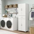 thumbnail image 2 of RealRooms Basin Storage Cabinet with Drawer, White, 2 of 9