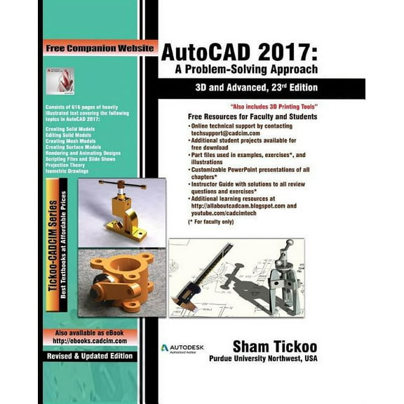 AutoCAD 2017: A Problem-Solving Approach, 3D and Advanced (Paperback)