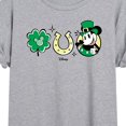 thumbnail image 3 of Disney - Mickey St. Patrick's Icons - Juniors Oversized Graphic T-Shirt, 3 of 5
