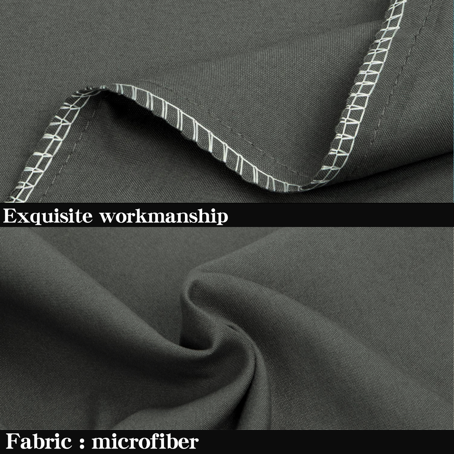 NT Bay Microfiber Ultra Soft Body Pillowcase, 20x54 Dark Gray photo 4