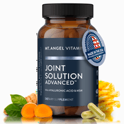 Mt. Angel Vitamins - Joint Solution Advanced, With Curcumin C3 Complex, Glucosamine, Hyaluronic Acid, Bromelain, Collagen Type 2 & MSM, Improves Fluidity & Supports Joint Comfort (120 Capsules)