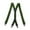 Army Green, variant on Men's X-Back Suspenders, Elastic 4-Clip Adjustable Formal Casual Wine