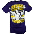 thumbnail image 4 of John Cena Purple Never Give Up Mens Cotton T-shirt XXL, 4 of 8