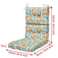 thumbnail image 6 of SAYFUT Outdoor/ Indoor Retro Floral Printed Rocking Chair Cushions Square Corner Chair Cushion With Breathable Memory Inner Cushion, 20.91 x 19.6 x 24.4 inch, 6 of 7