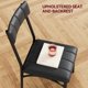 thumbnail image 5 of 3-piece small dining mesa set para 2 kitchen mesa con cushioned forrado sillas ideal para para small kitchens apartments y dining rooms (brown), 5 of 7