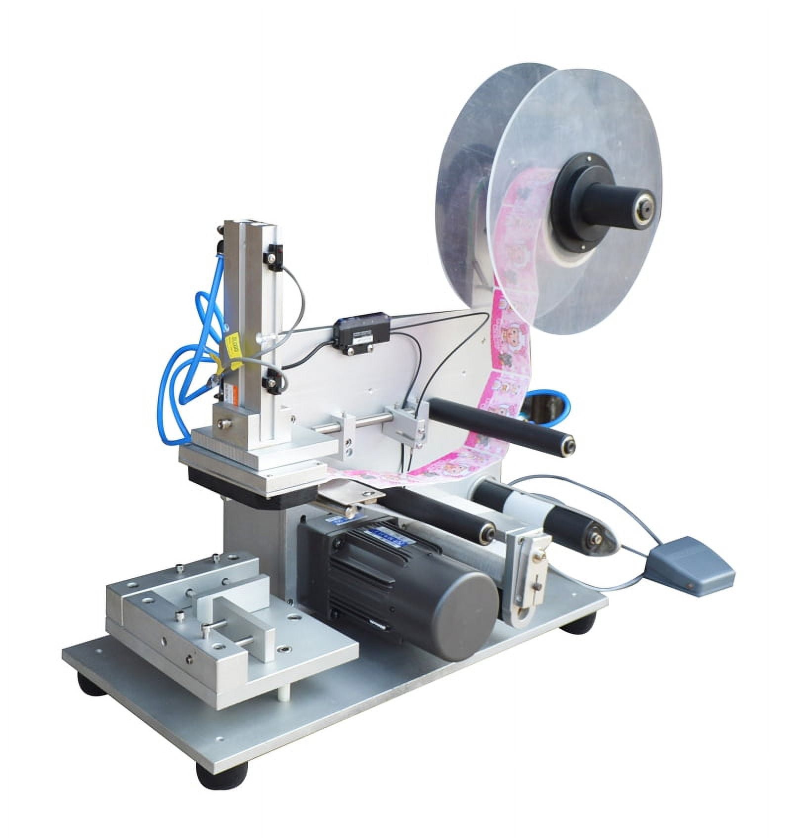 INTSUPERMAI Semi-Auto Plane Labeling Machine Adjustable Flat Surface Labeler Label Applicator Machine