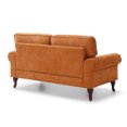 thumbnail image 3 of Modern Orange Sofa with Crystal Button Accents / Create a Luxurious Living Atmosphere, 3 of 4