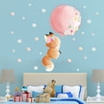 thumbnail image 5 of CHAO Pegatinas de pared El pequeño zorro globo Pegatinas de pared Mural Calcomanías para dormitorio Sala de estar Pared de TV, 5 of 5