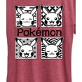 thumbnail image 3 of Pokémon - Wagara Grid Pikachu  - Women's Short Sleeve Graphic T-Shirt, 3 of 5