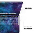 thumbnail image 4 of Design Skinz Azure Nebula Full-Body Wrap Scratch Decal Skin-Kit Compatible MacBook 14" Pro M1 A2442, 4 of 5