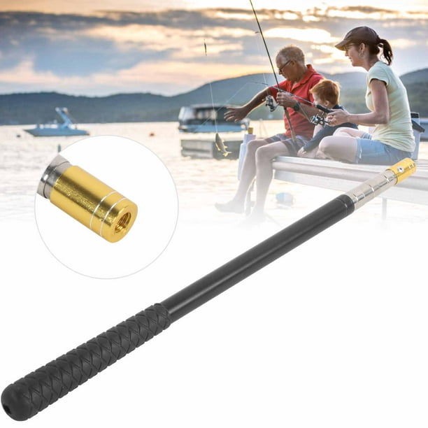 Lhcer 5 Sections Telescoping Fishing Pole Rod Stainless Steel Extendable Mini Stream Pole,5 Sections Telescoping Fishing Pole