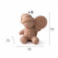 thumbnail image 3 of Rdausd Gingerbread Man Scented Candle, Christmas Soy Wax Figurine Candle, Holiday Aromatherapy Gift for Party Favor, Perfect Xmas Holiday Decor Gift for Family Friends, 3 of 4