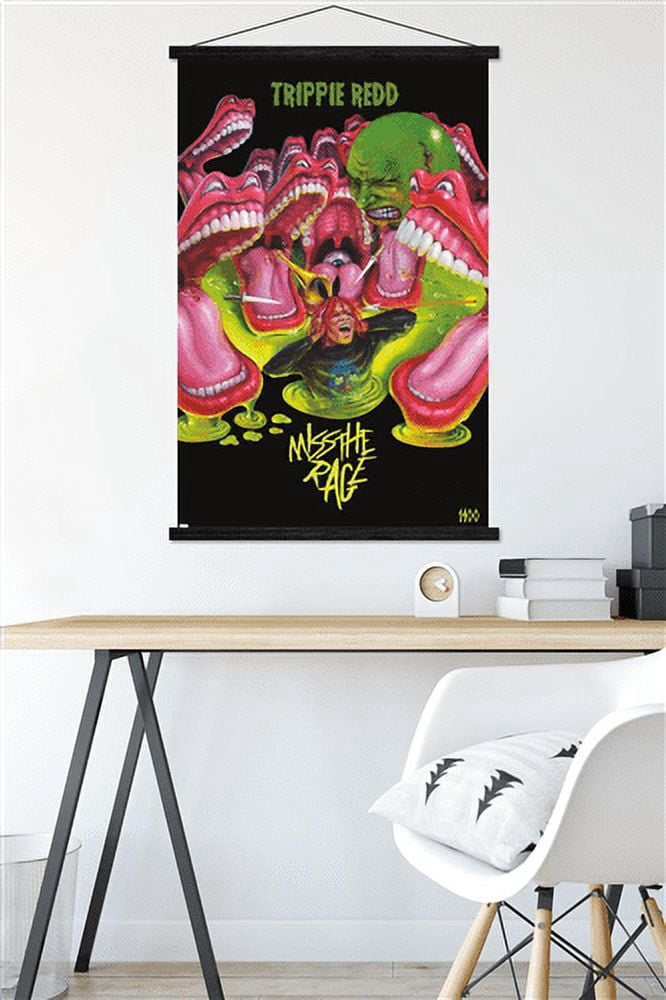 Trippie Redd - Miss the Rage Wall Poster with Magnetic Frame, 22.375" x 34"
