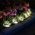 thumbnail image 3 of GLUAAE Walkway LED Inground Solar Waterproof in-Ground Light, Warm White, 8 Pack, 3 of 8