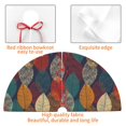 thumbnail image 4 of Rateoe Autumn Leaves Print Christmas Tree Skirt 48" for Xmas Holiday New Year Party Circle Tree Mat Ornaments Decoration, 4 of 7