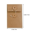 thumbnail image 2 of HEANUJJ 5pcs Decorative Kraft Envelopes for Invitations with Writable Surface for School Users, 2 of 7