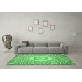 thumbnail image 3 of Ahgly Company Indoor Rectangle Medallion Emerald Green Traditional Area Rugs, 5' x 8', 3 of 4