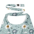 thumbnail image 3 of Manta de Maternidad diseño de Elefantes Cubierta de Lactancia Multifuncional para Mamás 100% Tejida, Transpirable, con Protección de 360°, Ideal para Amamantar, Carriola, Asiento de Auto, 3 of 5