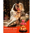 thumbnail image 5 of AGRUL Preserved Flowers Rose in Glass Dome,Roses Gifts for Mom,Valentines Day Gifts for Her, 5 of 6