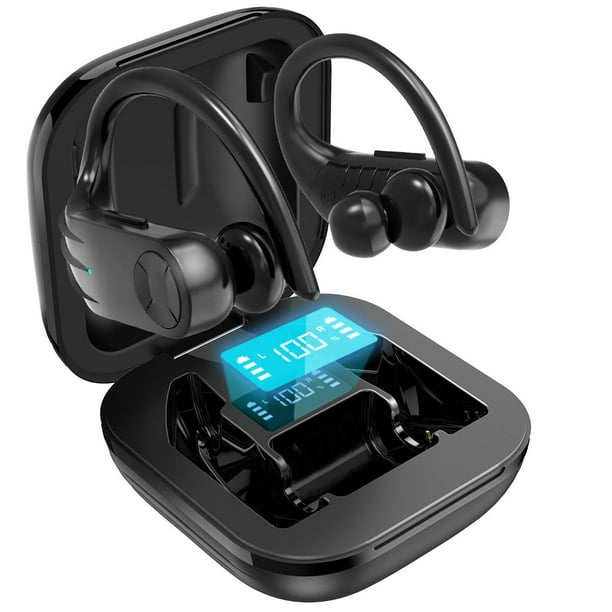 Wireless Earbuds, Bluetooth Headphones True Wireless in Ear Sports Earphones with Microphone, Mini Stereo Running with Earhooks Case for iPhone 11 Pro Max XS Samsung Android & More - Walmart.com
