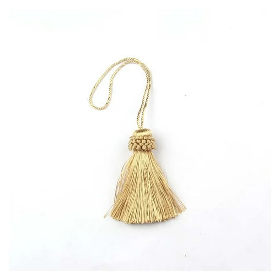 2Pc Tassels Fringe Sewing Curtain Accessories DIY Tassel Hanging Pendant Decoration  Polyester Key Tassels Small Fringe