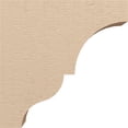 thumbnail image 3 of 4"W x 16"D x 16"H Thin Asheboro Rough Cedar Woodgrain TimberThane Corbel, Primed Tan, 3 of 6