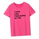 thumbnail image 5 of Camiseta para mujer, Top de verano, ropa, trajes, camiseta con cuello redondo para mochilero, uso diario, trabajo, regalo para mujer S, 5 of 8