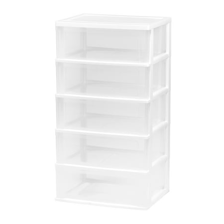 wide drawer chest plastic storage sturdy iris