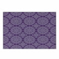 thumbnail image 1 of Purple Mandala Cutting Board, Classic Style Victorian Swirled Floral Branches with Effects Design, Decorative Tempered Glass Cutting and Serving Board, Small Size, White Purple, by Ambesonne, 1 of 1
