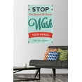 thumbnail image 2 of Stop The Spread of Germs - Wash Your Hands Wall Poster with Push Pins, 22.375" x 34", 2 of 6