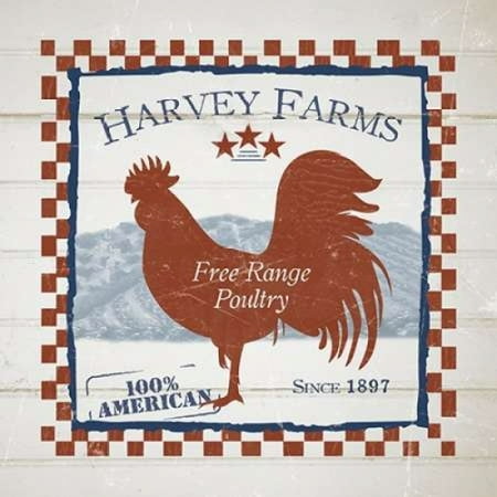 - Harvey Farms Poultry Poster Print by Diane Stimson
