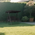 thumbnail image 3 of Outdoor Swing Replacement Cover 3 Seater Universal Patio Swing Cover Replacement For Garden Swing Patio Protective Cover (Size:76.8X48.4X8.7"）, 3 of 3