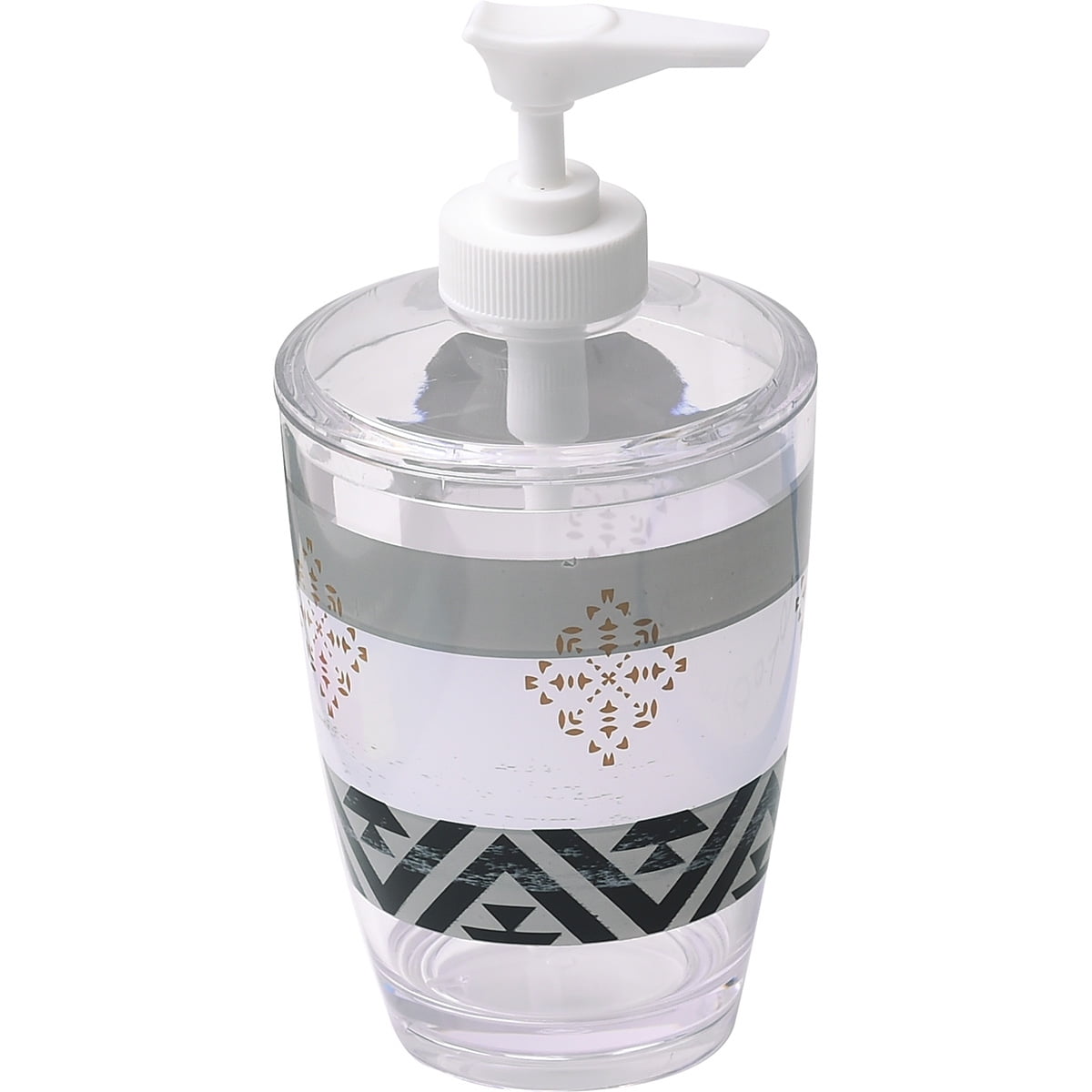 Clear Acrylic Printed Bath Soap and Lotion Dispenser Design Kenya