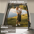 thumbnail image 6 of 4-6 Person Tents for Camping,Instant Tent with Camping Ground Mat Camping Tent with Removable Rainfly and Carry Bag, White, 6 of 10