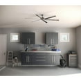 thumbnail image 2 of Huff Collection Indoor/Outdoor 96" Six-Blade Brushed Nickel Ceiling Fan, 2 of 12