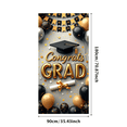 thumbnail image 3 of Congrats Grad Banner Sunflower Decor Backdrop Graduation Party Decoration Background Props Indoor Outdoor Celebration Removable Easy Setup, 3 of 4