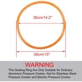 thumbnail image 2 of uxcell Pressure Cooking Sealing Ring, 36cm Silicone Rubber Gasket Sealing Ring for Pressure Cookings, 2 of 5
