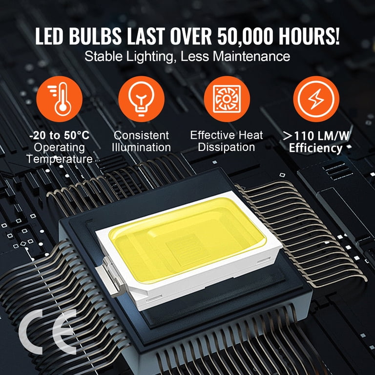 Hexagon Garage LED Light – 672W, 86,400 Lumens, 14 Grid Honeycomb Light For Workshop, Auto Shop, Basement