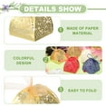 thumbnail image 3 of Uxcell Favor Boxes, Candy Party Gift Boxes for Wedding Mother's Day Easter Anniversary Christmas Celebration Reflective Gold, 3 of 6