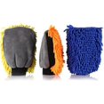 thumbnail image 1 of 2 piezas de guantes de limpieza de microfibra antiarañazos de primera calidad, guantes azules para lavar el automóvil, nieve espesada e impermeable, 1 of 5