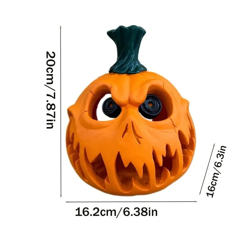 Halloween Giant Pumpkin Resin Decoration, Spooky Skull Head with Eerie Facial Features, Hollow Design for Indoor/Outdoor Festive Decor, Halloween Decor, Hallow
