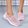thumbnail image 5 of GUOBIOZIY Women's Walking Shoes - Slip on Sneakers Lightweight Tennis Shoes Sock Sneakers(Pink,7.5), 5 of 6