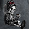 thumbnail image 3 of CafePress - Sitting And Holding A Steaming Cup Of Coffee Women's Value T Shirt - Women's Traditional Fit Dark T-Shirt, 3 of 4
