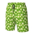 thumbnail image 4 of Balery Daisies Flowers Traje de Baño Estilo Hawaiano para Hombre, Shorts de Secado Rápido con Bolsillos-XX-Large, 4 of 6