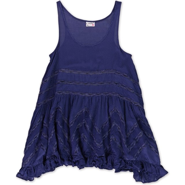 Free People Vestido de trapecio con encaje, para mujer, morado, pequeño