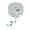 White, variant on Leaf Garland Polyester Ribbon, 1/4-Inch, 10 Yards