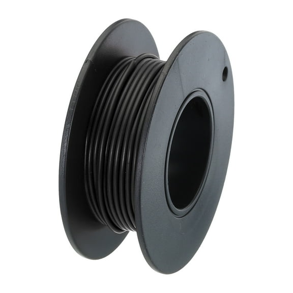 Uxcell 28 Gauge Silicone Wire 28AWG Electrical Wire Stranded Tinned Copper High Temp Hookup Spool 19.7ft Black